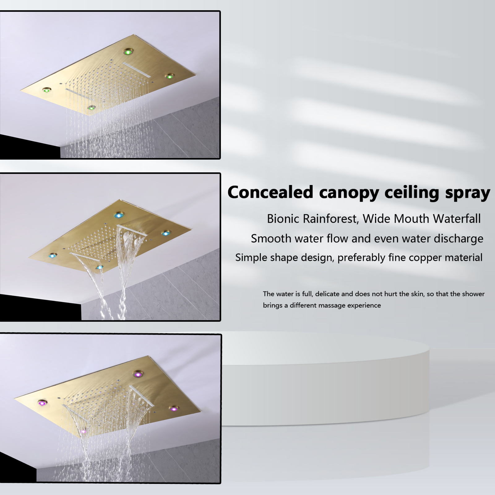 Sistema de chuveiro de chuva