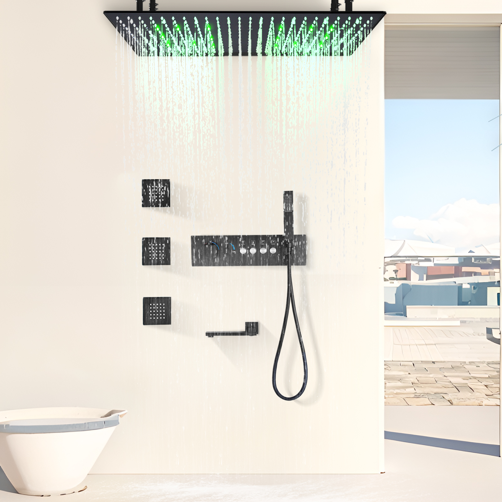 Torneira para banheira e chuveiro