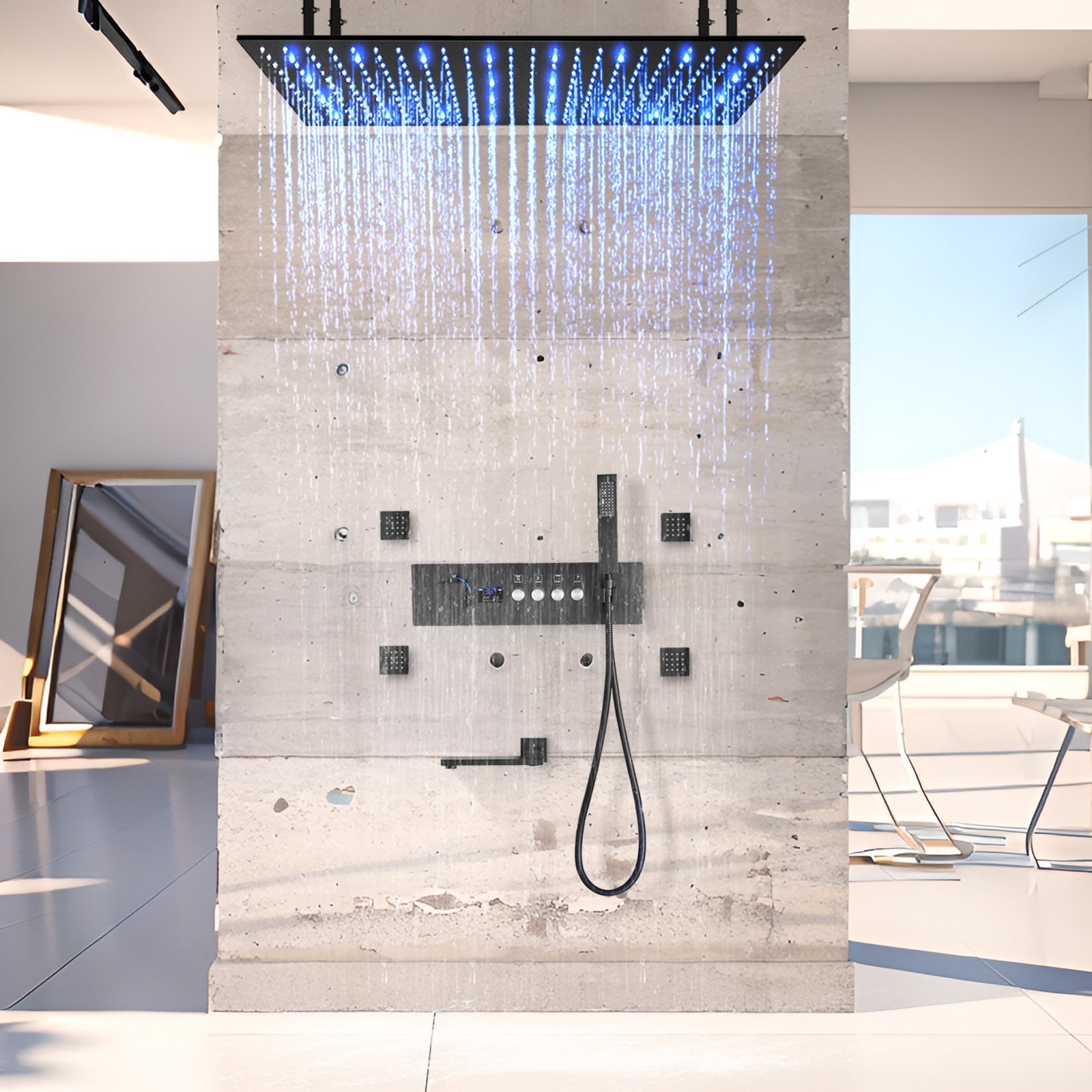 Sistema de chuveiro de chuva