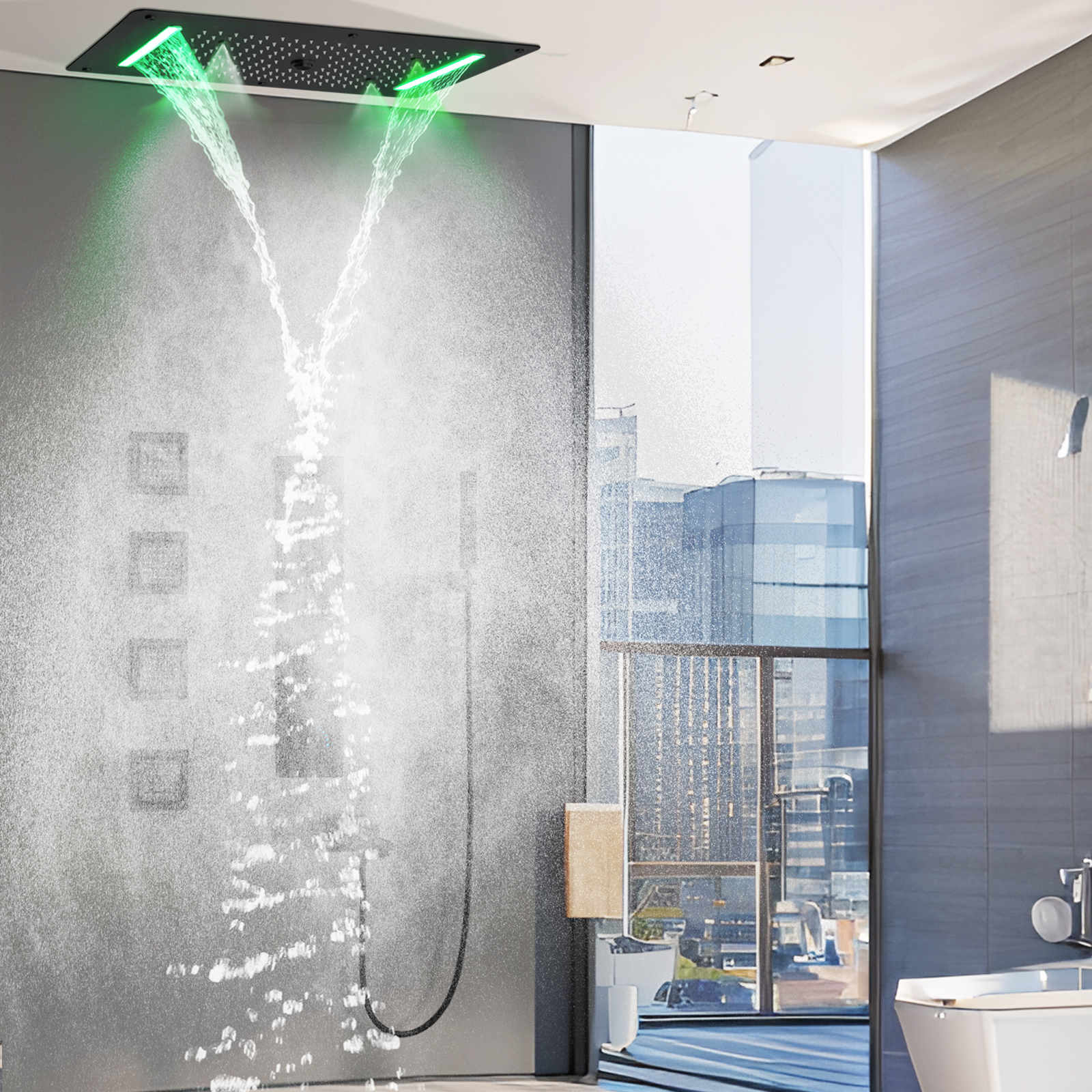 Sistema de chuveiro de chuva