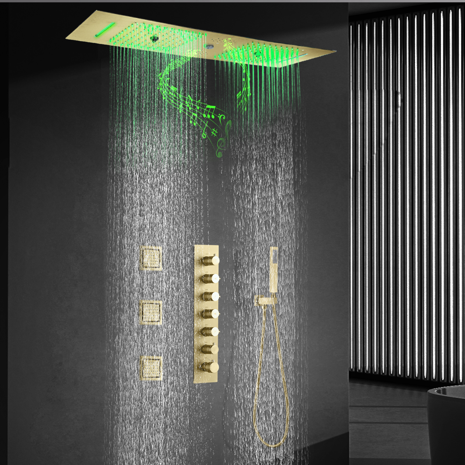 Sistema de chuveiro de chuva