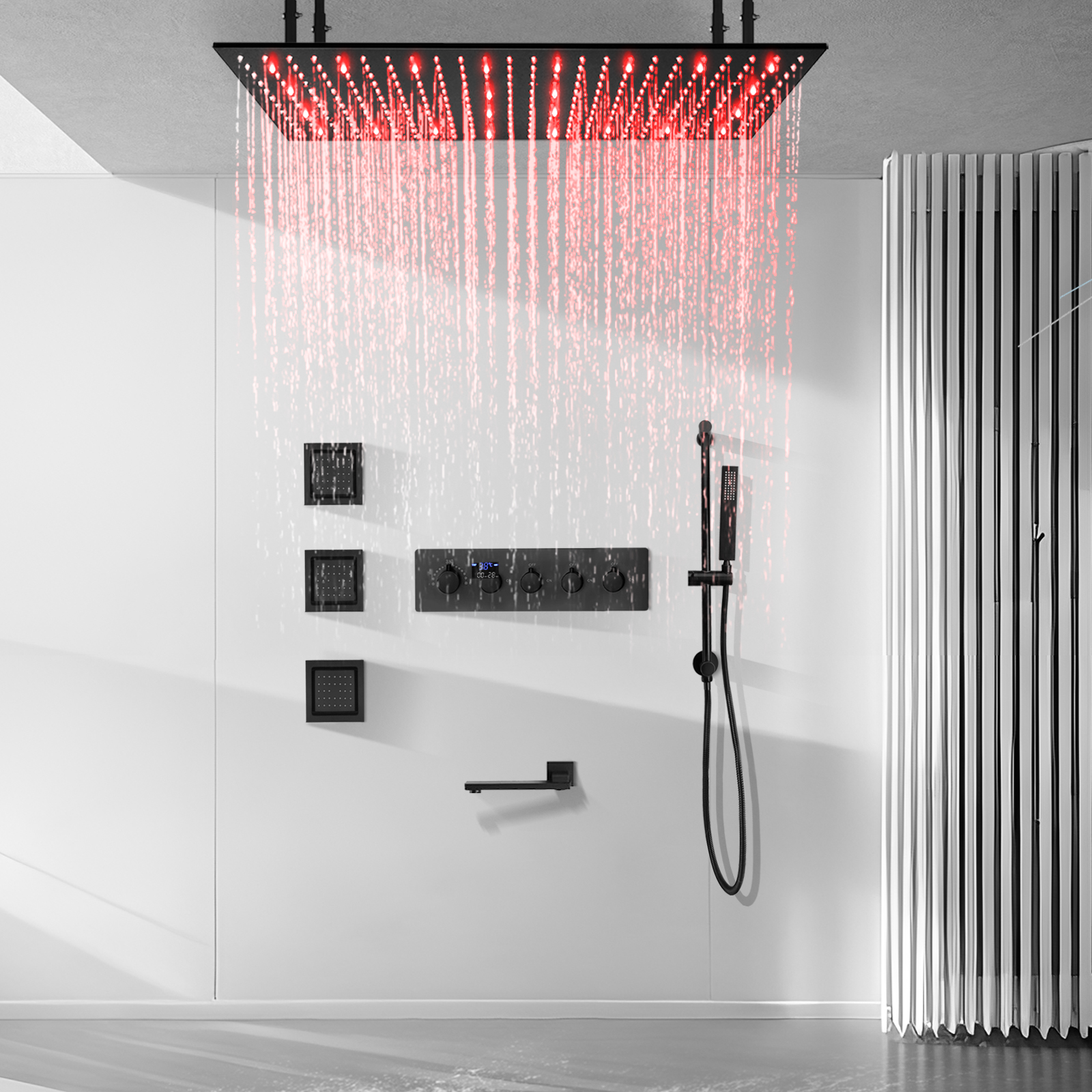 Sistema de chuveiro de chuva