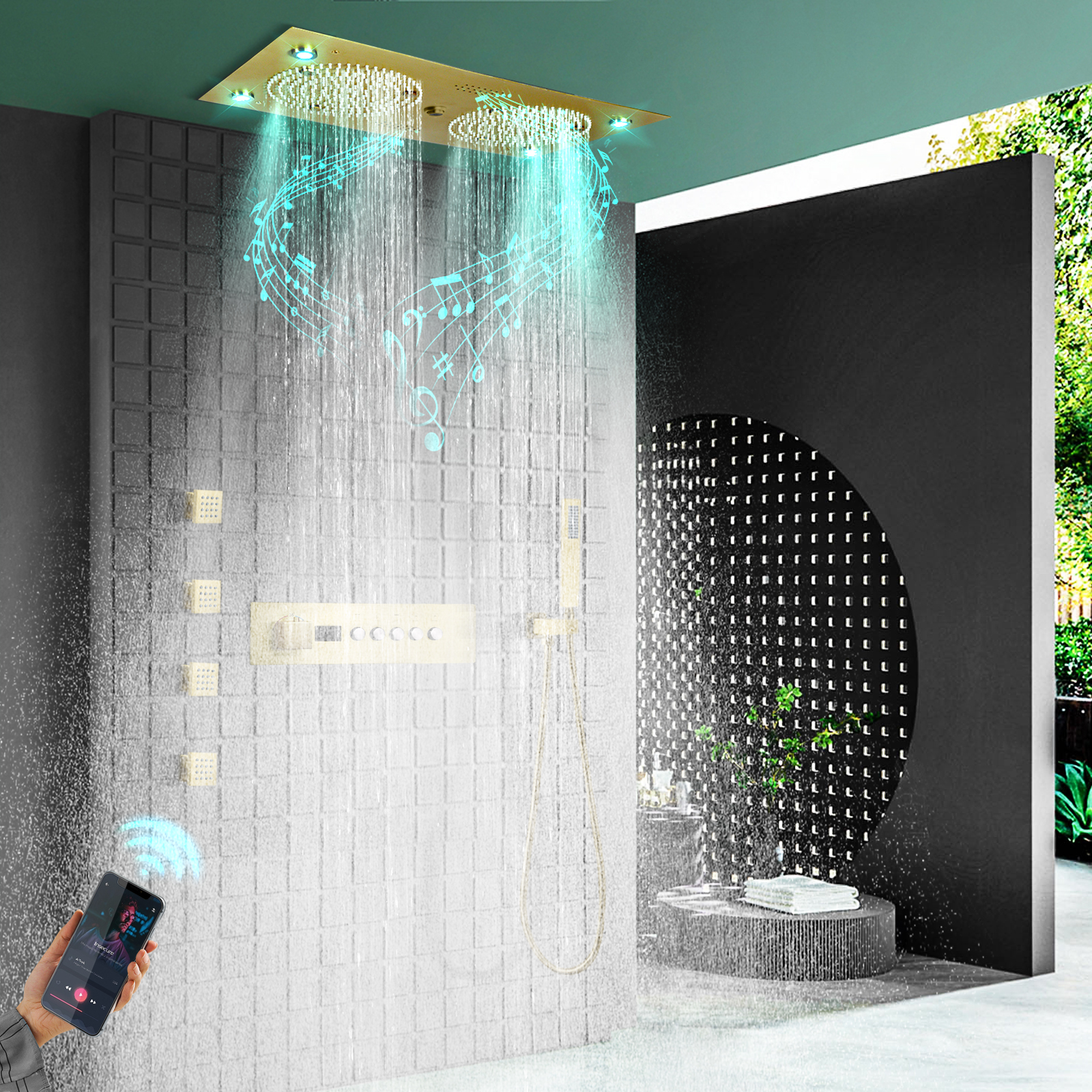 v&aacute;lvula termost&aacute;tica de cabe&ccedil;a de chuveiro