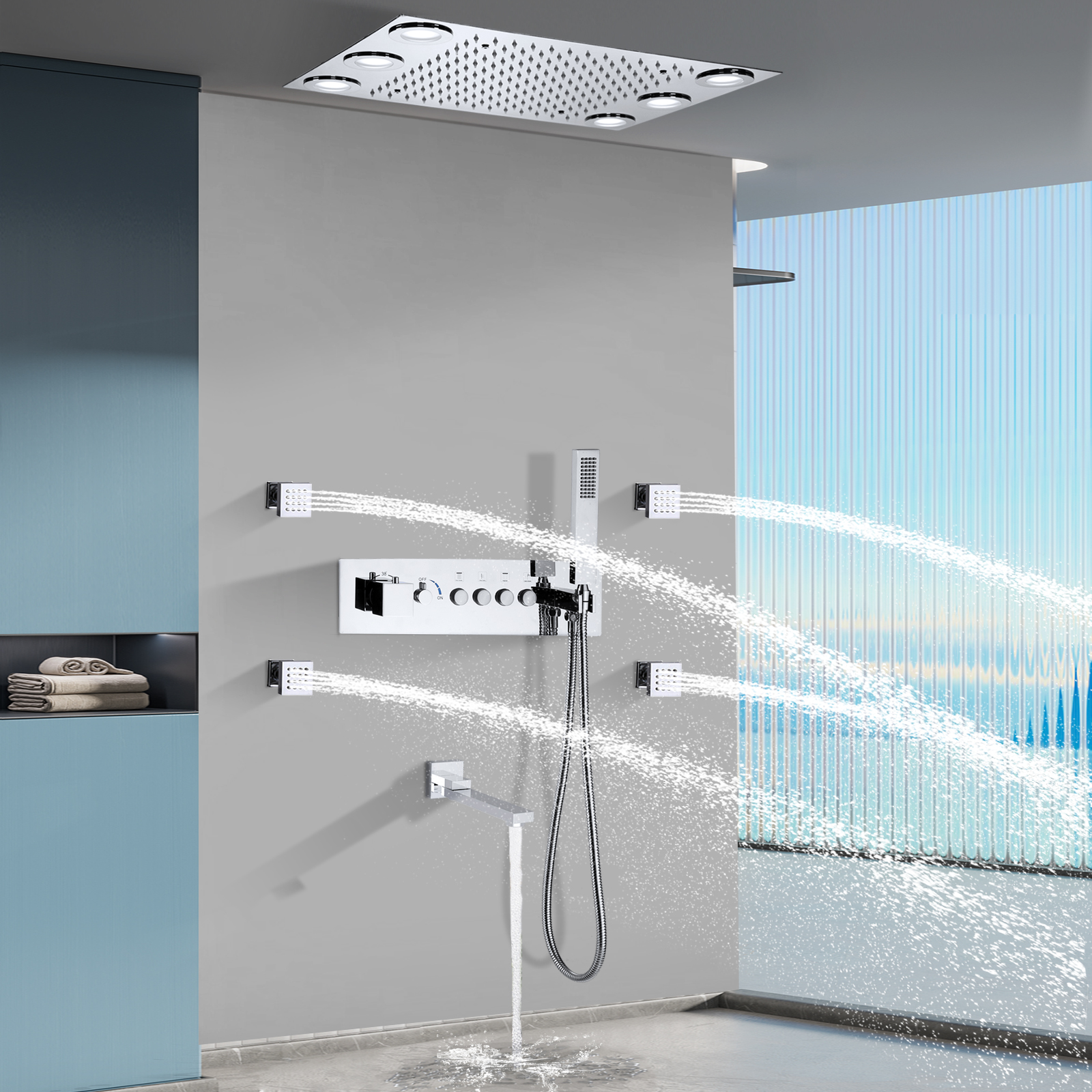 Torneira para banheira e chuveiro