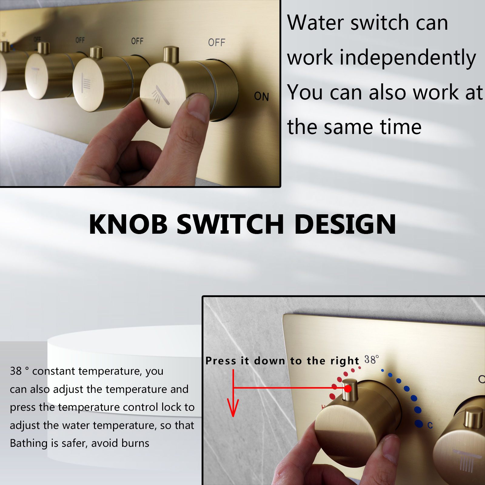 cabe&ccedil;a de chuveiro conduzida