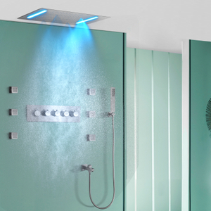 Chuveiro de chuva escondido banho chuveiro temperatura temperatura massagem chuveiro 20x14 polegadas grande sistema de levantamento de banho