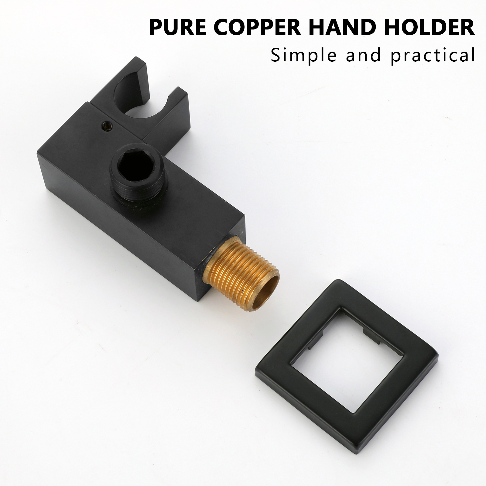 Sistema de chuveiro preto