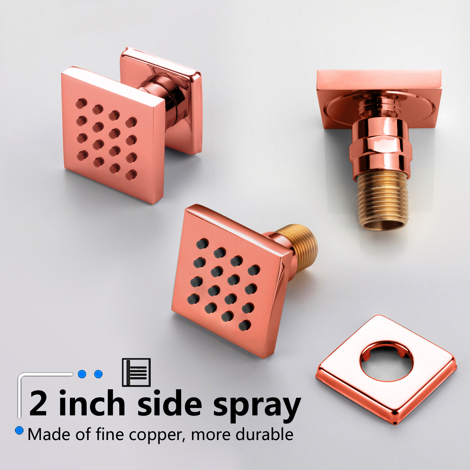 Torneira de chuveiro dourada