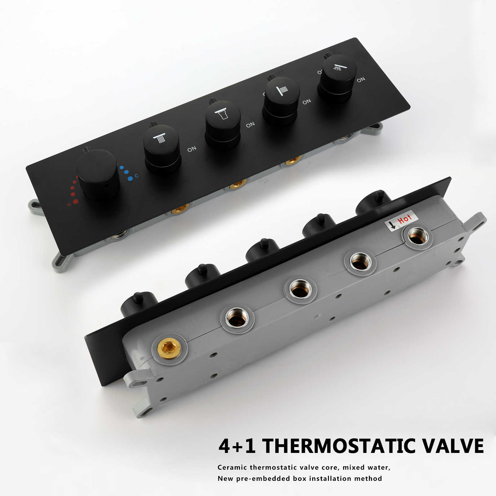 sistema de chuveiro montado na parede