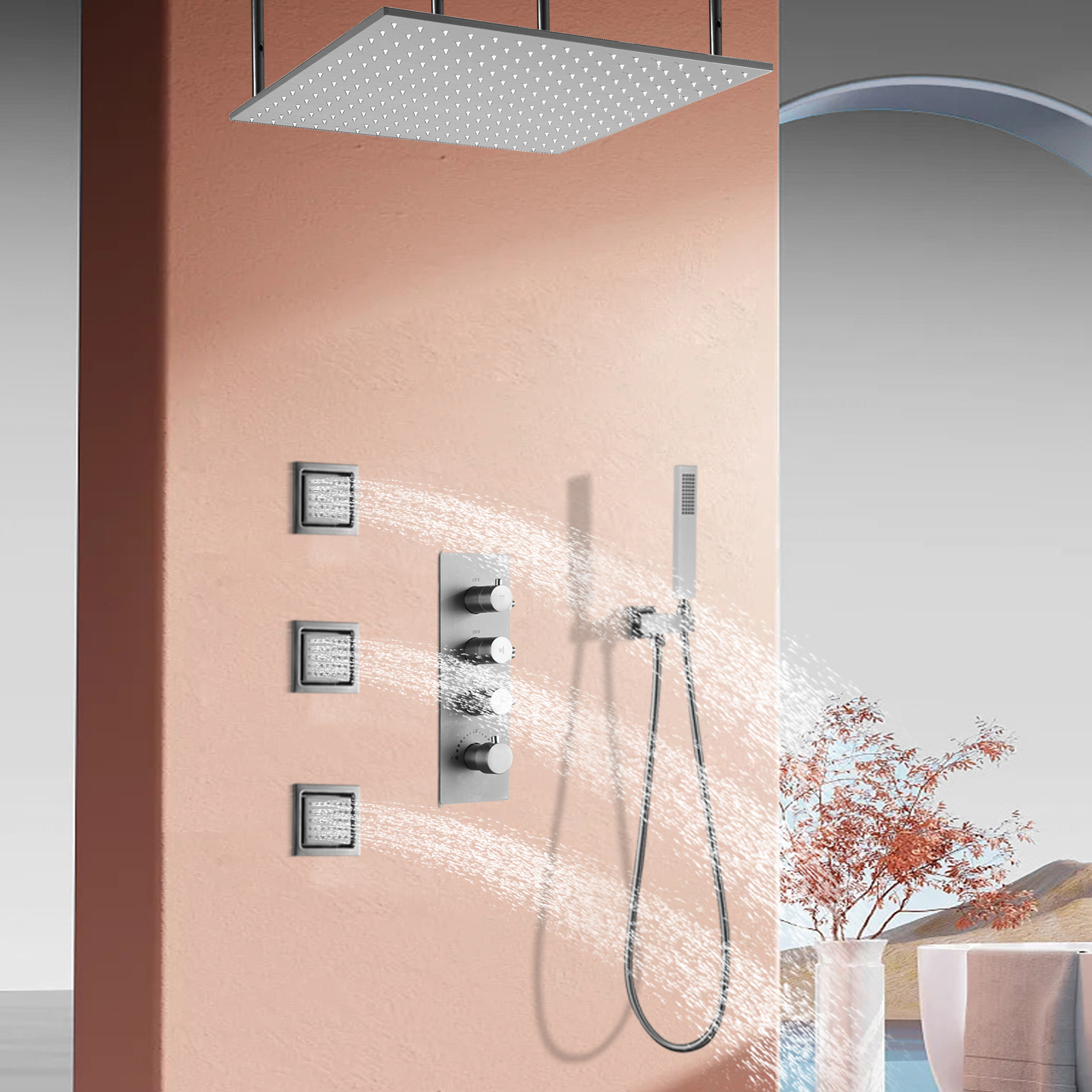 Sistema de chuveiro de chuva