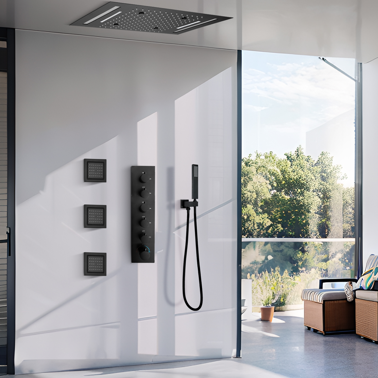 Sistema de chuveiro de chuva