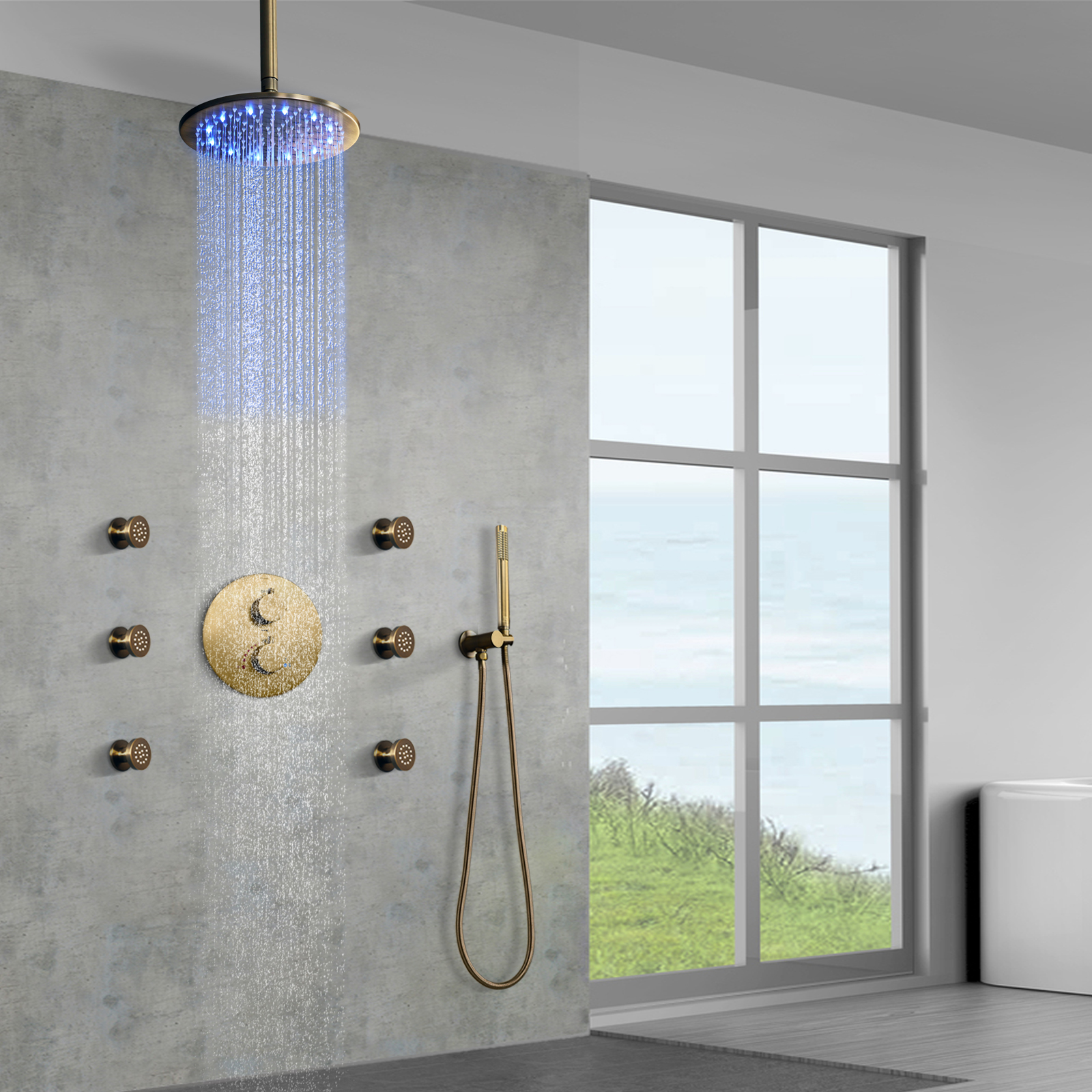 Ilumine sua experiência de banho com chuveiros de LED