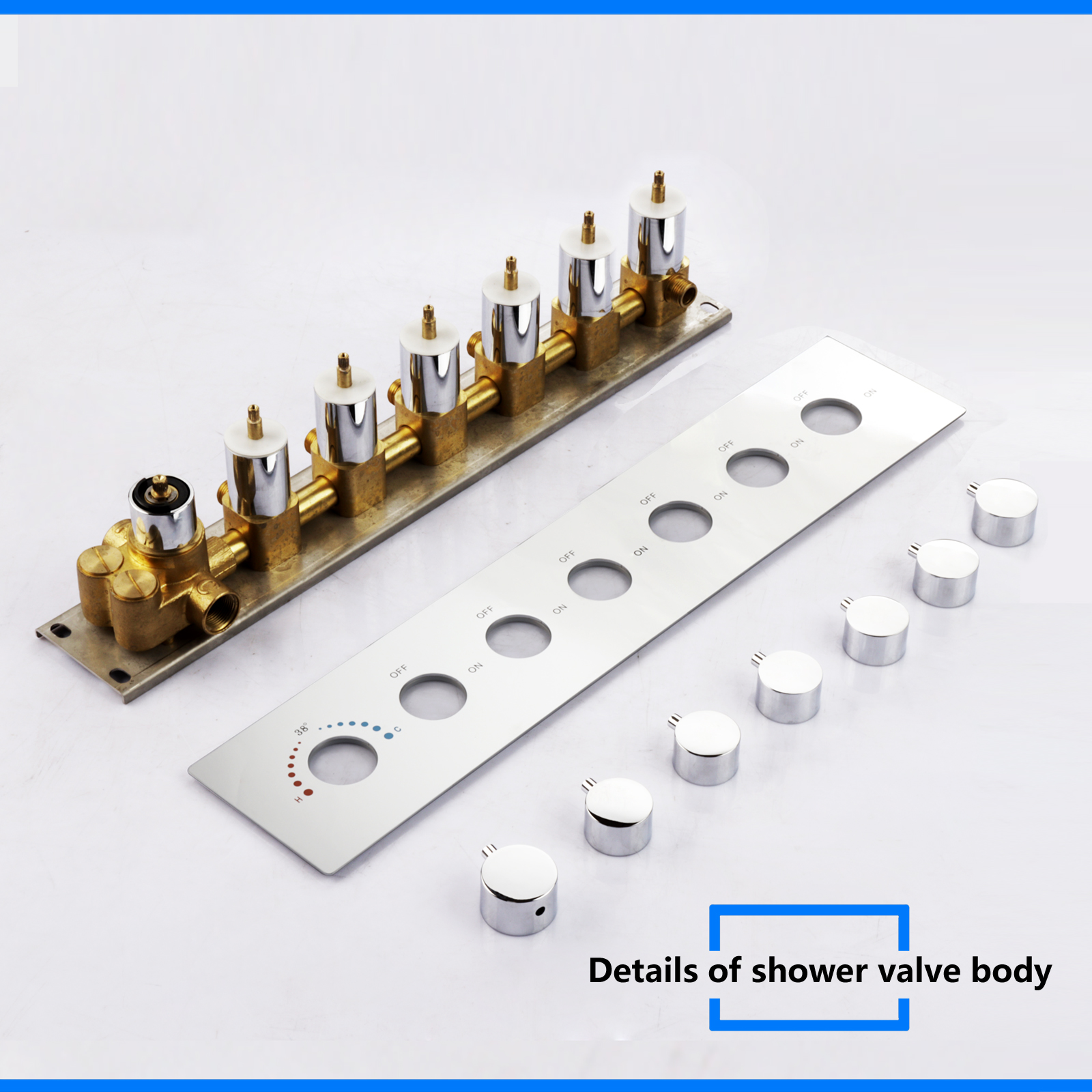 sistema de chuveiro montado na parede