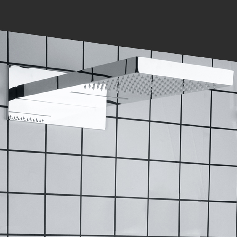 Vendas quentes cromo polido 50x23 cm cabeça de chuveiro banheiro bifuncional chuva cachoeira chuveiro