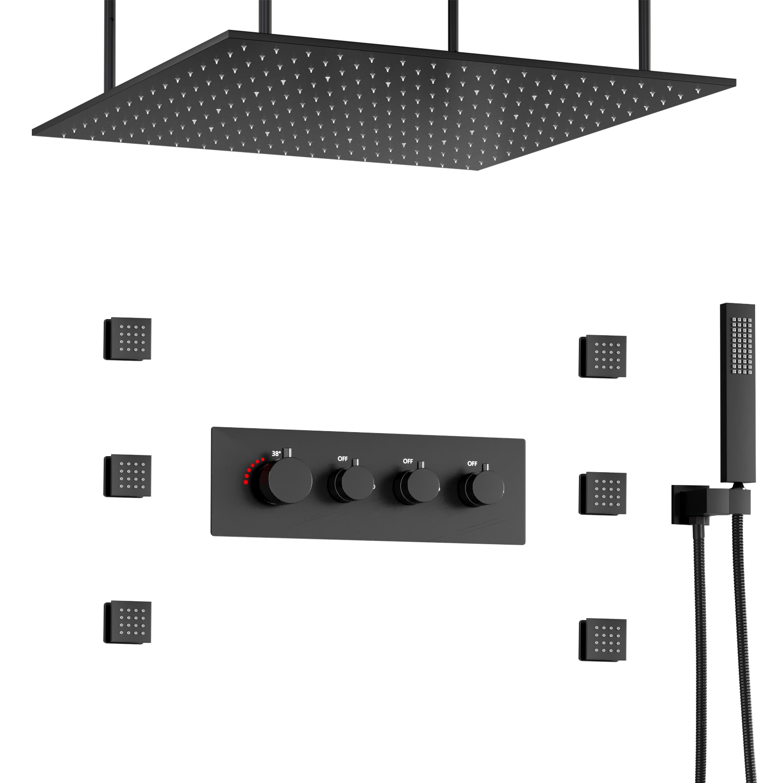 conjuntos de chuveiros de lat&atilde;o