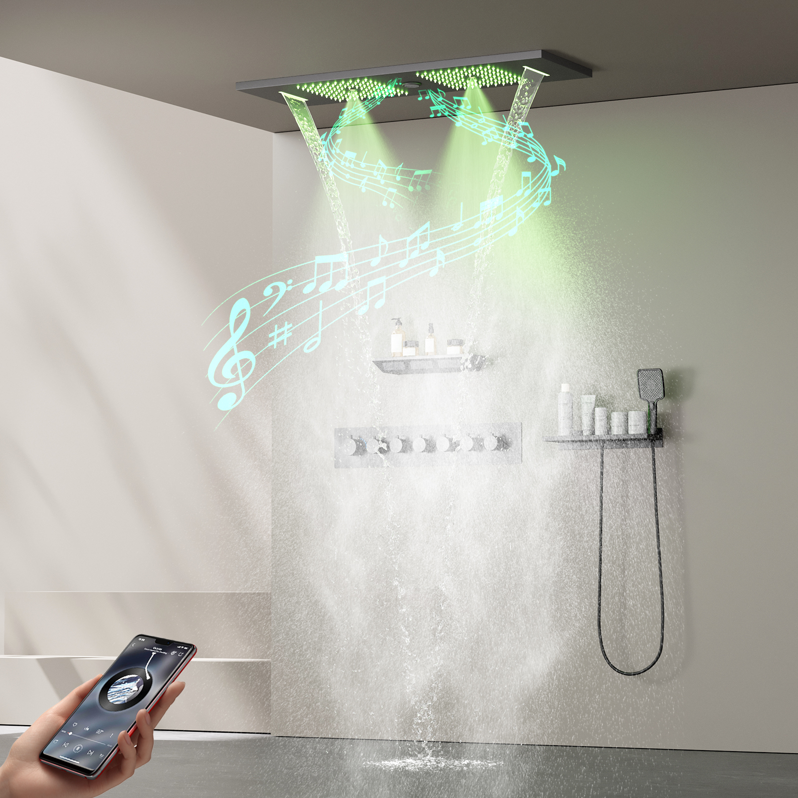 conjunto de v&aacute;lvula de chuveiro