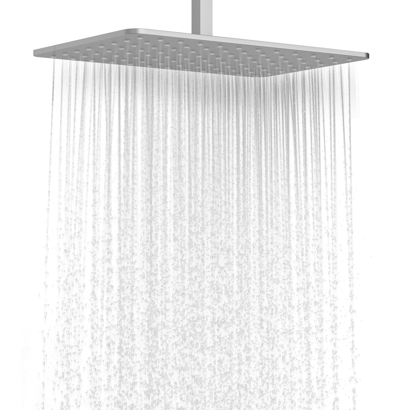 Kit de sistema de chuveiro de chuva escovado moderno Villa Hotel Rain Shower Mixer Set