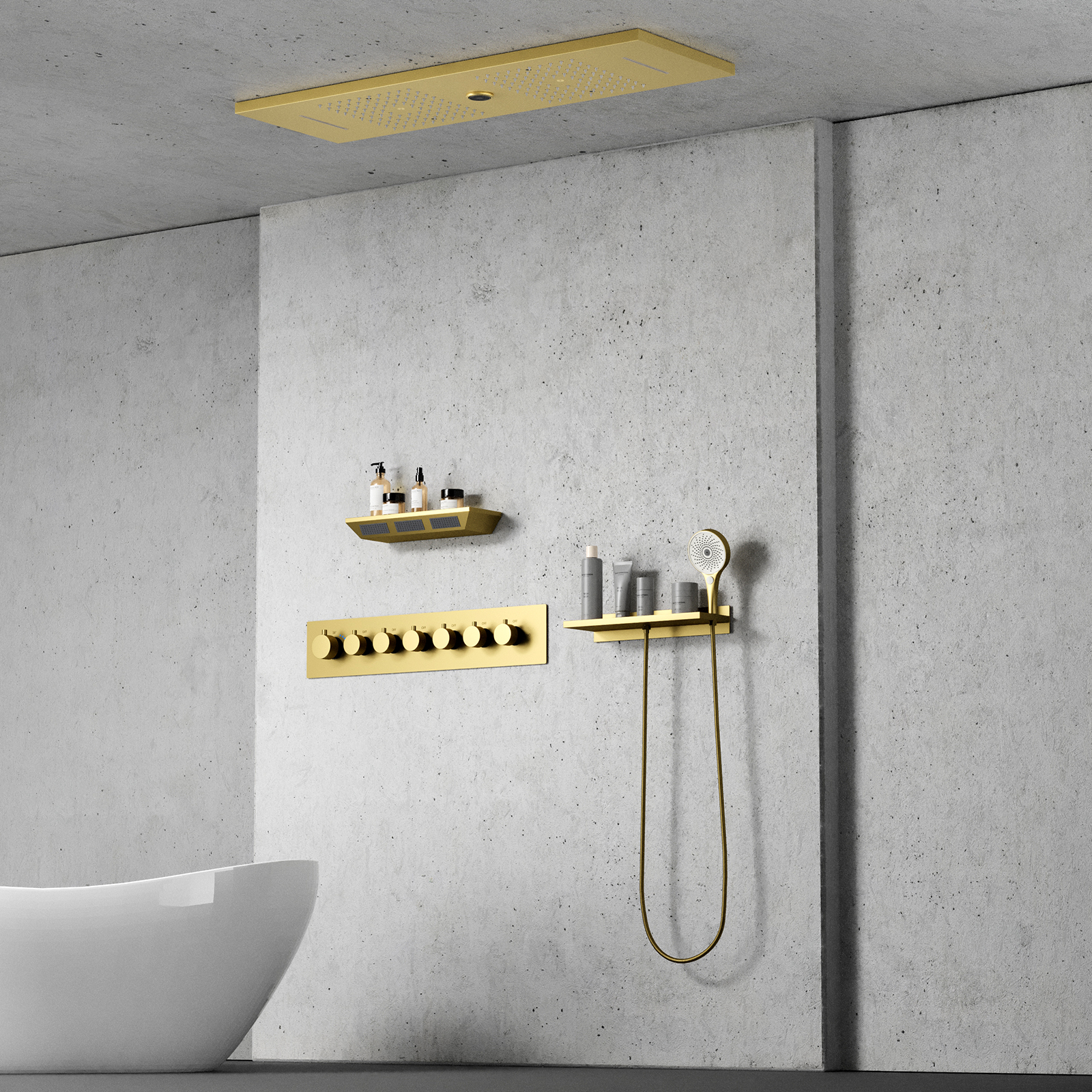 torneira de chuveiro com v&aacute;lvula