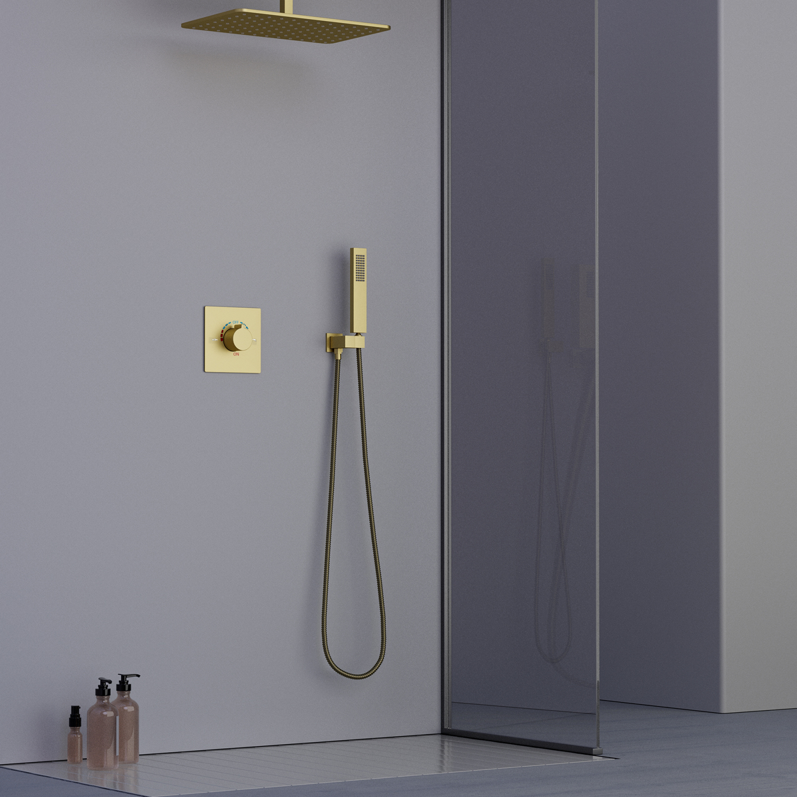 conjunto de v&aacute;lvula de chuveiro