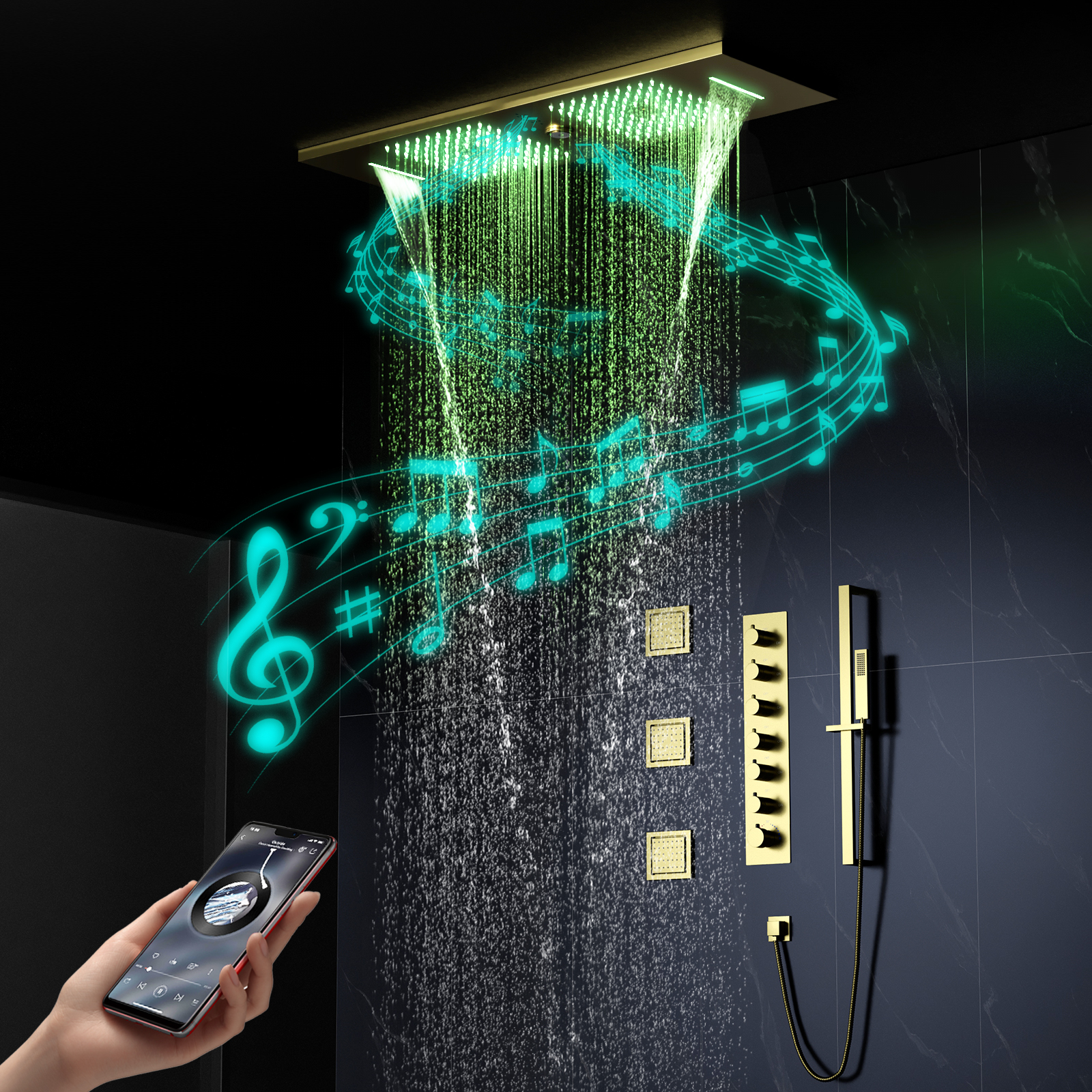 Transforme sua experiência de banho com chuveiros com luz LED