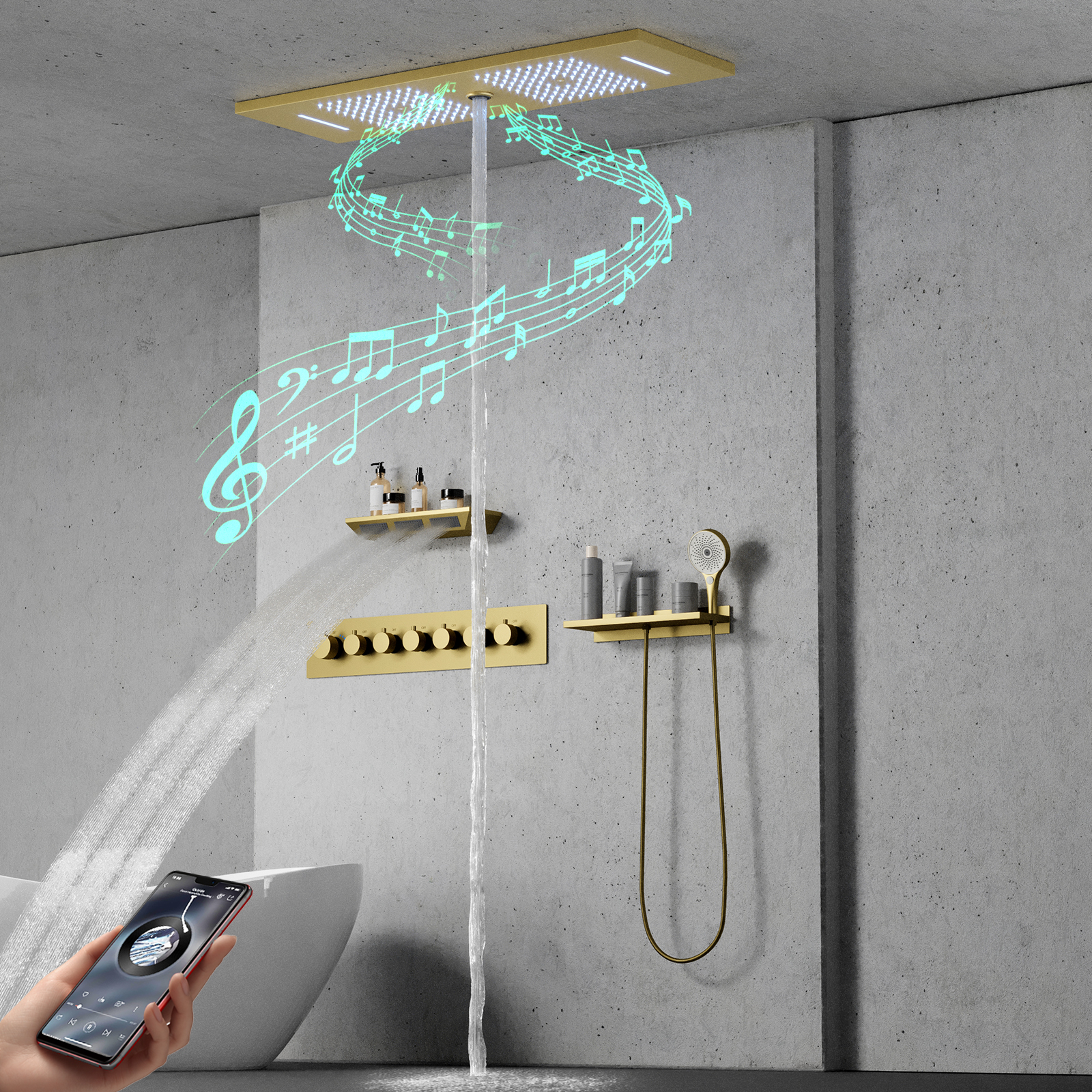 v&aacute;lvula de chuveiro termost&aacute;tica