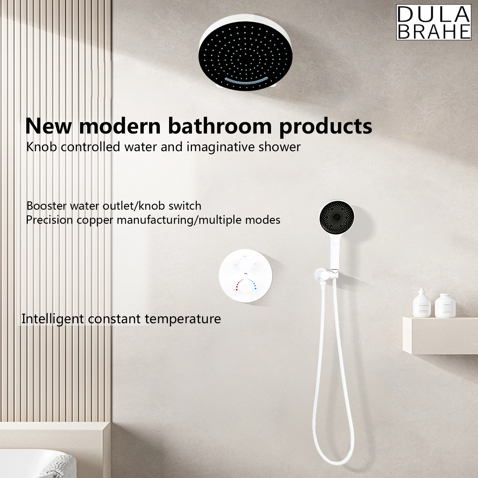 Conjunto de chuveiro escondido cobre chuveiro casa banheiro multifuncional chuveiro do banheiro conjunto cozinha