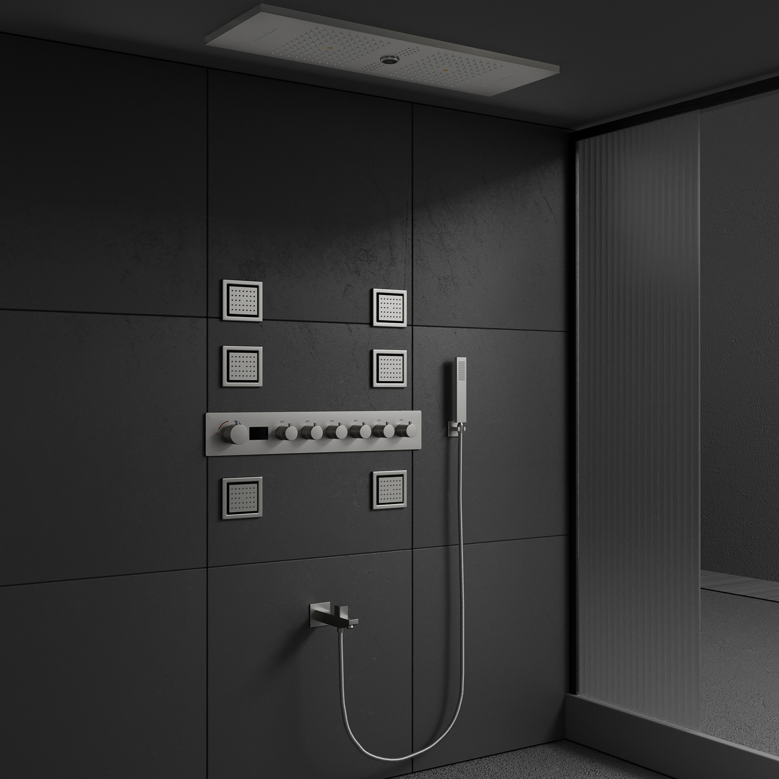 v&aacute;lvula de chuveiro conduzida