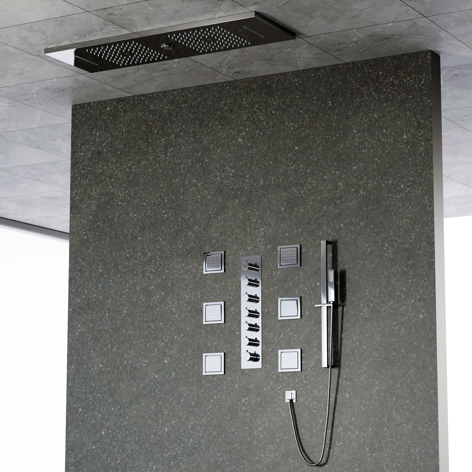 sistema de v&aacute;lvula de chuveiro