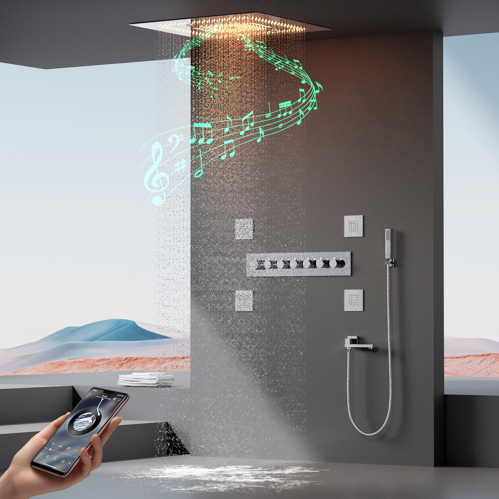 conjunto de chuveiro multifuncional